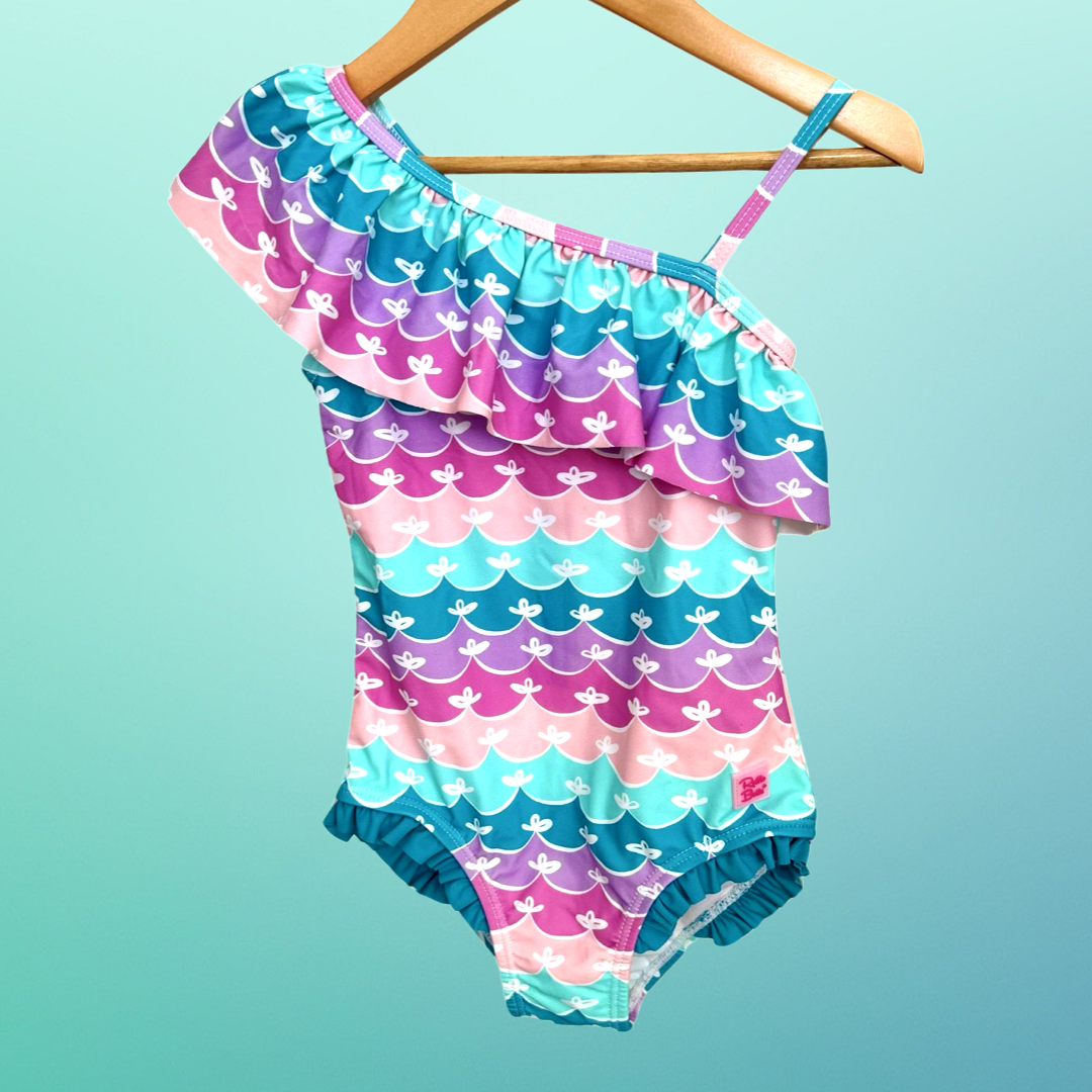 Ruffle Butts Mermaid One Shoulder