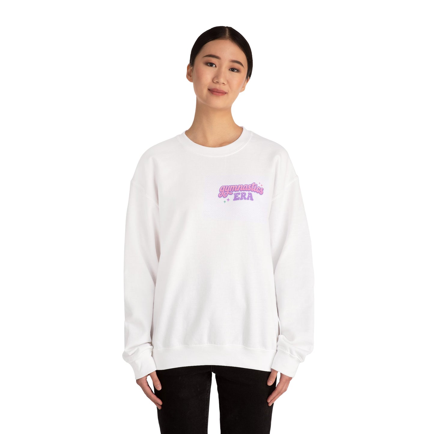 Retro Pastel Gymnastics Crewneck – Adult Oversized Vault Bars Beam Floor Sweatshirt