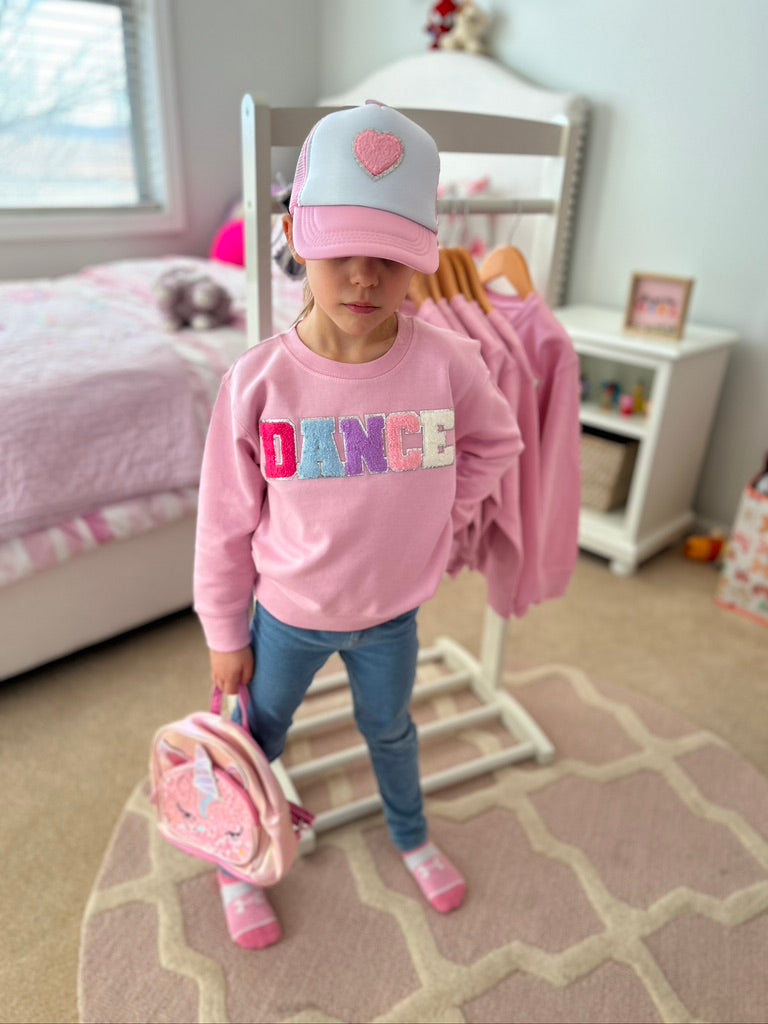 Girls Chenille DANCE Sweatshirt