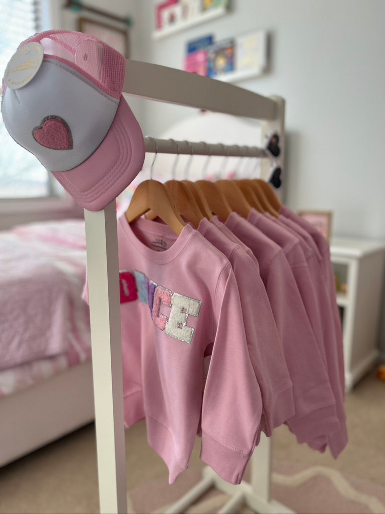 Girls Chenille DANCE Sweatshirt