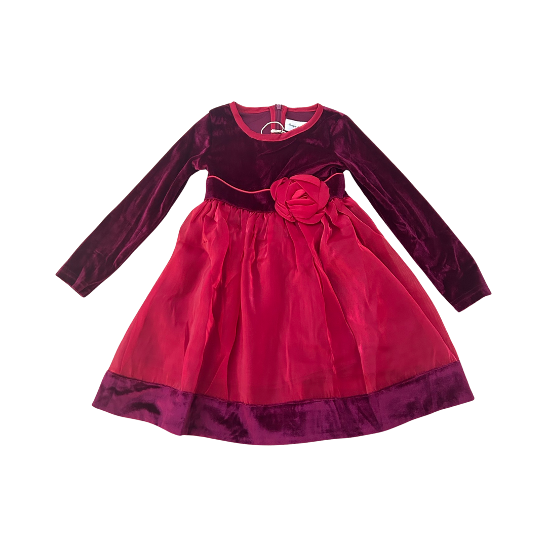 Holiday Red Velvet Rosette Dress More Grit Less Grace Holiday Red Velvet Rosette Dress More Grit Less Grace
