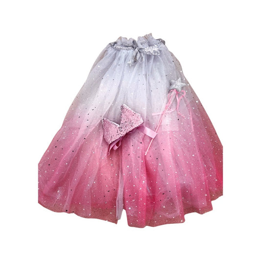 Princess Cape, Crown and Wand Set
