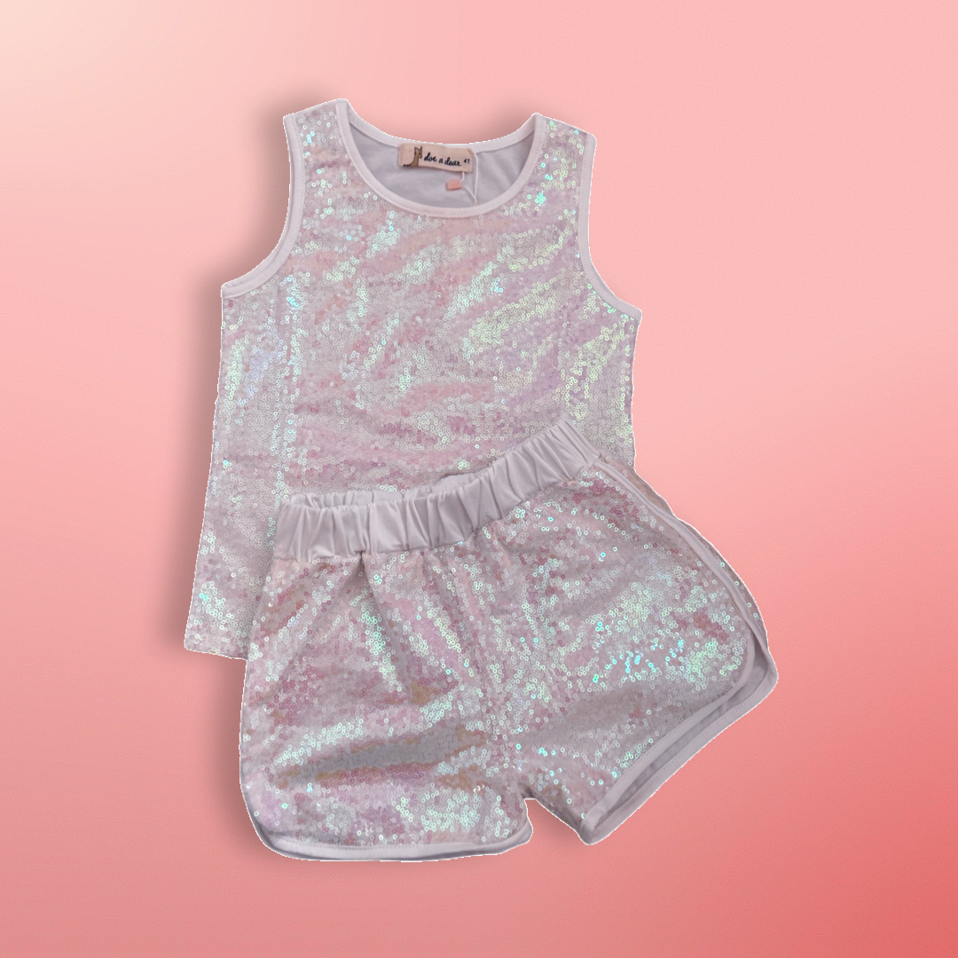 Sequin Tank Top and Short Set More Grit Less Grace